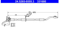 Brzdová hadice ATE 24.5265-0555.3
