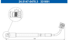 Brzdová hadice ATE 24.5147-0470.3