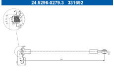 Brzdová hadice ATE 24.5296-0279.3