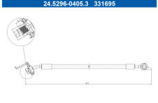 Brzdová hadice ATE 24.5296-0405.3