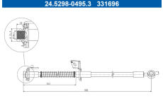 Brzdová hadice ATE 24.5298-0495.3