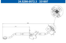Brzdová hadice ATE 24.5298-0572.3