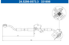 Brzdová hadice ATE 24.5298-0573.3