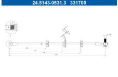 Brzdová hadice ATE 24.5143-0531.3
