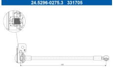 Brzdová hadice ATE 24.5296-0275.3
