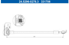 Brzdová hadice ATE 24.5296-0278.3