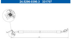 Brzdová hadice ATE 24.5296-0390.3