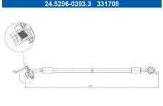 Brzdová hadice ATE 24.5296-0393.3