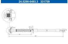 Brzdová hadice ATE 24.5298-0493.3