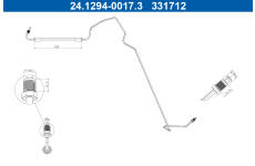 Brzdová hadice ATE 24.1294-0017.3