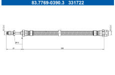 Brzdová hadice ATE 83.7769-0390.3
