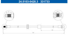 Brzdová hadice ATE 24.5103-0420.3