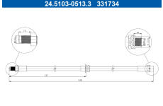 Brzdová hadice ATE 24.5103-0513.3