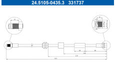 Brzdová hadice ATE 24.5105-0435.3