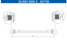 Brzdová hadice ATE 24.5201-0201.3