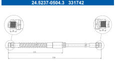 Brzdová hadica ATE 24.5237-0504.3