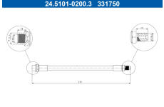 Brzdová hadice ATE 24.5101-0200.3