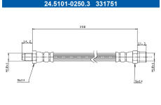 Brzdová hadice ATE 24.5101-0250.3