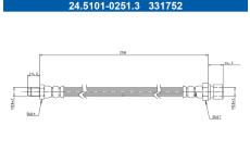 Brzdová hadice ATE 24.5101-0251.3