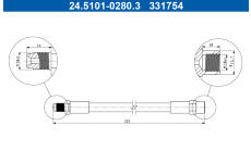 Brzdová hadice ATE 24.5101-0280.3