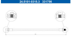 Brzdová hadice ATE 24.5101-0315.3