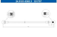 Brzdová hadice ATE 24.5101-0363.3