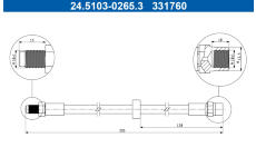 Brzdová hadice ATE 24.5103-0265.3