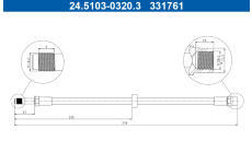 Brzdová hadice ATE 24.5103-0320.3