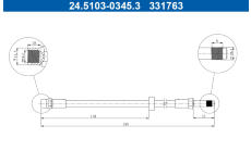 Brzdová hadice ATE 24.5103-0345.3