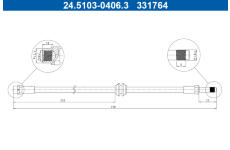 Brzdová hadice ATE 24.5103-0406.3