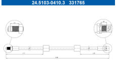 Brzdová hadice ATE 24.5103-0410.3