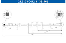 Brzdová hadice ATE 24.5103-0472.3