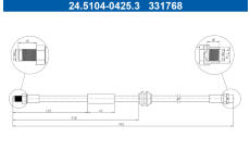 Brzdová hadice ATE 24.5104-0425.3