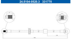 Brzdová hadice ATE 24.5104-0520.3