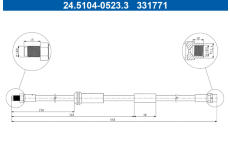 Brzdová hadice ATE 24.5104-0523.3