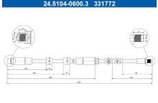 Brzdová hadice ATE 24.5104-0600.3