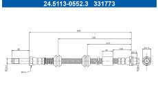 Brzdová hadice ATE 24.5113-0552.3