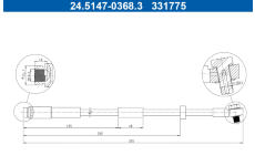 Brzdová hadice ATE 24.5147-0368.3