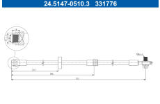 Brzdová hadice ATE 24.5147-0510.3