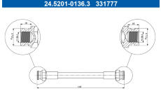 Brzdová hadice ATE 24.5201-0136.3