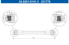Brzdová hadice ATE 24.5201-0141.3