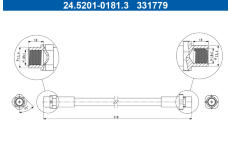 Brzdová hadice ATE 24.5201-0181.3