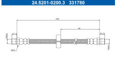 Brzdová hadice ATE 24.5201-0200.3