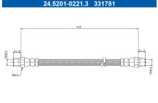 Brzdová hadice ATE 24.5201-0221.3