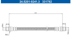 Brzdová hadice ATE 24.5201-0241.3