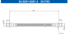 Brzdová hadice ATE 24.5201-0281.3
