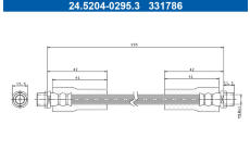 Brzdová hadice ATE 24.5204-0295.3