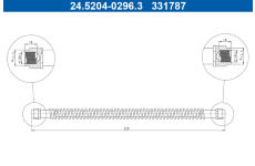 Brzdová hadice ATE 24.5204-0296.3