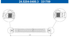 Brzdová hadice ATE 24.5204-0400.3