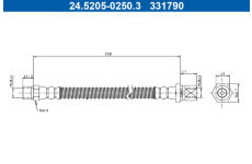 Brzdová hadice ATE 24.5205-0250.3